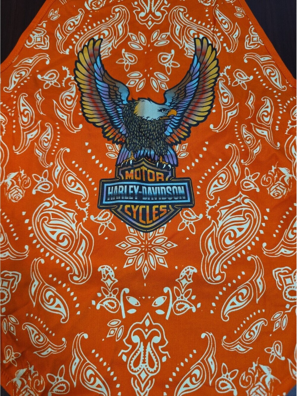 Harley-Davidson Neon Eagle Paisley Bandana Halter Top 96555-25VW Size M - Picture 2 of 8